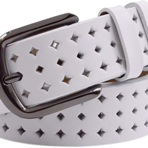 Leather Belts for Women, Soft Leather Women\'s Belts with Pin Buckle main image 5